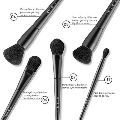KIT DE BROCHAS PARA MAQUILLAJE KIT DE BROCHAS PARA MAQUILLAJE
